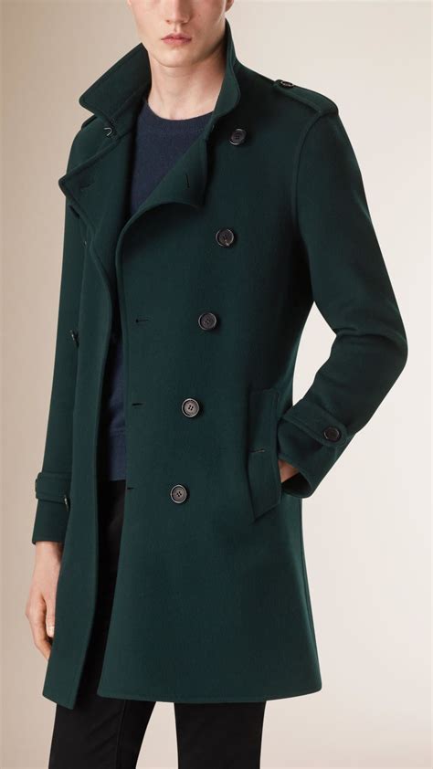 vintage burberry green wool jacket|burberry wool overcoat.